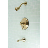 Restoration Single-Handle 3-Hole Wall Mount Tub and Shower Faucet