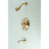 Restoration Single-Handle 3-Hole Wall Mount Tub and Shower Faucet