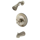 Restoration Single-Handle 3-Hole Wall Mount Tub and Shower Faucet