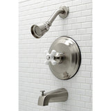 Single-Handle 3-Hole Wall Mount Tub and Shower Faucet Trim Only