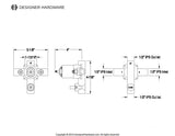 Restoration Pressure Balanced Tub and Shower Valve, with Stops