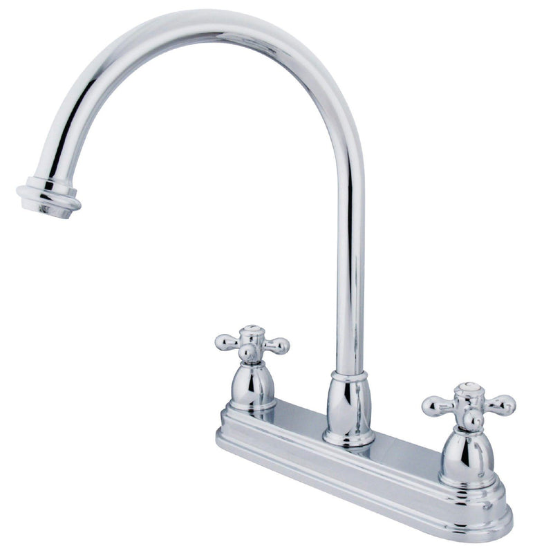 Restoration Two-Handle 3-Hole 8" Centerset Kitchen Faucet