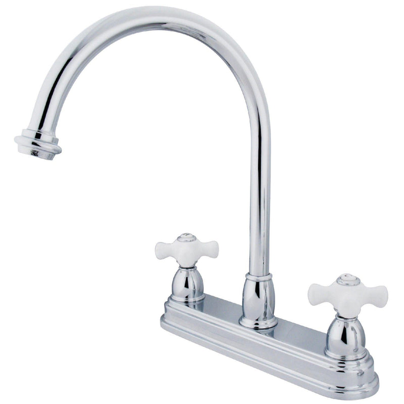 Restoration Two-Handle 3-Hole 8" Centerset Kitchen Faucet