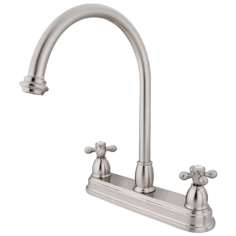 Restoration Two-Handle 3-Hole 8" Centerset Kitchen Faucet