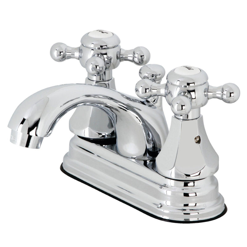 Metropolitan Double-Handle 3-Hole Deck Mount 4-Inch Centerset Bathroom Faucet with Pop-Up Drain