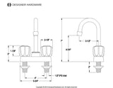 Americana Two-Handle 2-Hole Deck Mount Bar Faucet