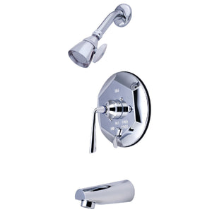 Silver Sage Single-Handle 3-Hole Wall Mount Tub and Shower Faucet