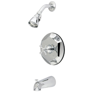 English Vintage Single-Handle 3-Hole Wall Mount Tub and Shower Faucet