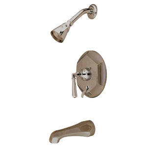 Single-Handle 3-Hole Wall Mount Tub and Shower Faucet