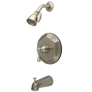 English Vintage Single-Handle 3-Hole Wall Mount Tub and Shower Faucet