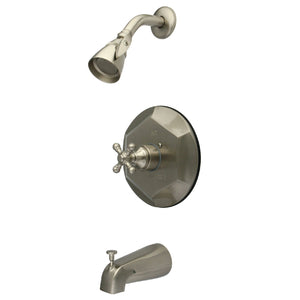 English Vintage Single-Handle 3-Hole Wall Mount Tub and Shower Faucet