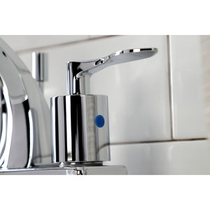 Serena Double-Handle 3-Hole Deck Mount 4-Inch Centerset Bathroom Faucet with Pop-Up Drain