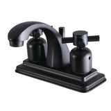 Concord Double-Handle 3-Hole Deck Mount 4-Inch Centerset Bathroom Faucet with Pop-Up Drain
