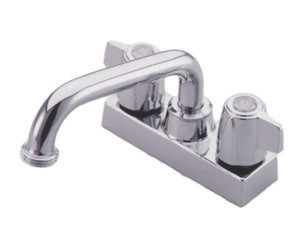 Traditional Double-Handle 2-Hole Deck Mount Laundry Faucet