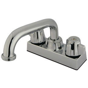 Traditional Double-Handle 2-Hole Deck Mount Laundry Faucet