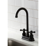 Two-Handle 2-Hole Deck Mount Bar Faucet