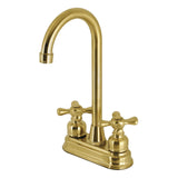 Two-Handle 2-Hole Deck Mount Bar Faucet