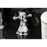 Metropolitan Two-Handle 3-Hole Deck Mount Widespread Bathroom Faucet with Retail Pop-Up Drain