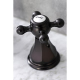 Metropolitan Two-Handle 3-Hole Deck Mount Widespread Bathroom Faucet with Plastic Pop-Up