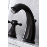 Metropolitan Two-Handle 3-Hole Deck Mount Widespread Bathroom Faucet with Retail Pop-Up Drain