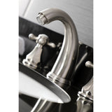 Metropolitan Two-Handle 3-Hole Deck Mount Widespread Bathroom Faucet with Plastic Pop-Up