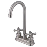 Two-Handle 2-Hole Deck Mount Bar Faucet