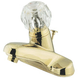 Americana Single-Handle 3-Hole Deck Mount 4-Inch Centerset Bathroom Faucet with Brass Pop-Up