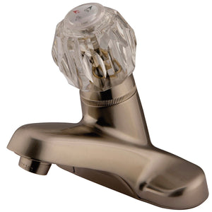 Americana Single-Handle 3-Hole Deck Mount 4-Inch Centerset Bathroom Faucet with Brass Pop-Up