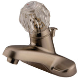 Americana Single-Handle 3-Hole Deck Mount 4-Inch Centerset Bathroom Faucet with ABS Pop-Up Drain