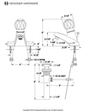 Americana Single-Handle 3-Hole Deck Mount 4-Inch Centerset Bathroom Faucet with Brass Pop-Up