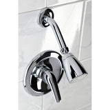 Single-Handle 2-Hole Wall Mount Shower Faucet