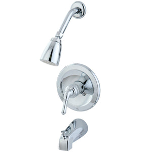 Single-Handle 3-Hole Wall Mount Tub and Shower Faucet