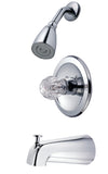 Single-Handle 3-Hole Wall Mount Tub and Shower Faucet Trim Only