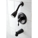 Single-Handle 3-Hole Wall Mount Tub and Shower Faucet