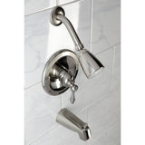 Single-Handle 3-Hole Wall Mount Tub and Shower Faucet