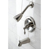 Single-Handle 3-Hole Wall Mount Tub and Shower Faucet