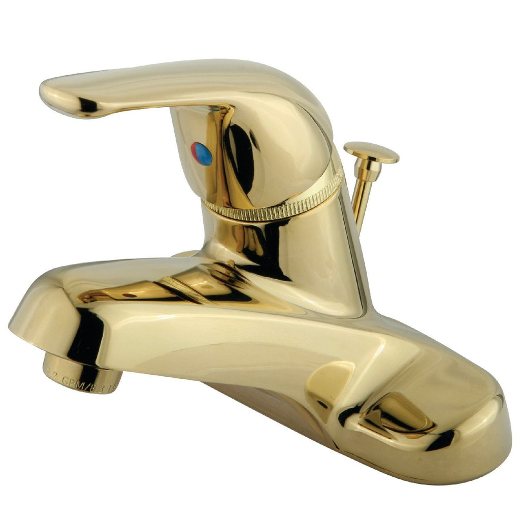 Chatham Single-Handle 3-Hole Deck Mount 4" Centerset Bathroom Faucet with Brass Pop-Up
