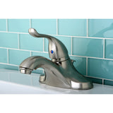 Yosemite Single-Handle 3-Hole Deck Mount 4" Centerset Bathroom Faucet with Plastic Pop-Up