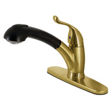 Yosemite Single-Handle 1-or-3 Hole Deck Mount Pull-Out Sprayer Kitchen Faucet
