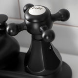 Metropolitan Double-Handle 3-Hole Deck Mount 4-Inch Centerset Bathroom Faucet with Pop-Up Drain