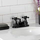 Metropolitan Double-Handle 3-Hole Deck Mount 4-Inch Centerset Bathroom Faucet with Pop-Up Drain