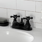 Metropolitan Double-Handle 3-Hole Deck Mount 4-Inch Centerset Bathroom Faucet with Pop-Up Drain