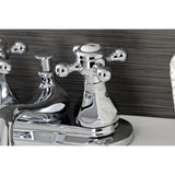 Metropolitan Double-Handle 3-Hole Deck Mount 4-Inch Centerset Bathroom Faucet with Pop-Up Drain