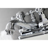 Metropolitan Double-Handle 3-Hole Deck Mount 4-Inch Centerset Bathroom Faucet with Pop-Up Drain