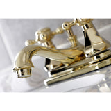 Metropolitan Double-Handle 3-Hole Deck Mount 4-Inch Centerset Bathroom Faucet with Pop-Up Drain