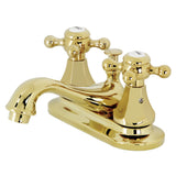 Metropolitan Double-Handle 3-Hole Deck Mount 4-Inch Centerset Bathroom Faucet with Pop-Up Drain