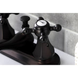 Metropolitan Double-Handle 3-Hole Deck Mount 4-Inch Centerset Bathroom Faucet with Pop-Up Drain