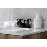 Metropolitan Double-Handle 3-Hole Deck Mount 4-Inch Centerset Bathroom Faucet with Pop-Up Drain