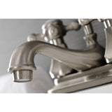 Metropolitan Double-Handle 3-Hole Deck Mount 4-Inch Centerset Bathroom Faucet with Pop-Up Drain