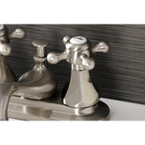 Metropolitan Double-Handle 3-Hole Deck Mount 4-Inch Centerset Bathroom Faucet with Pop-Up Drain